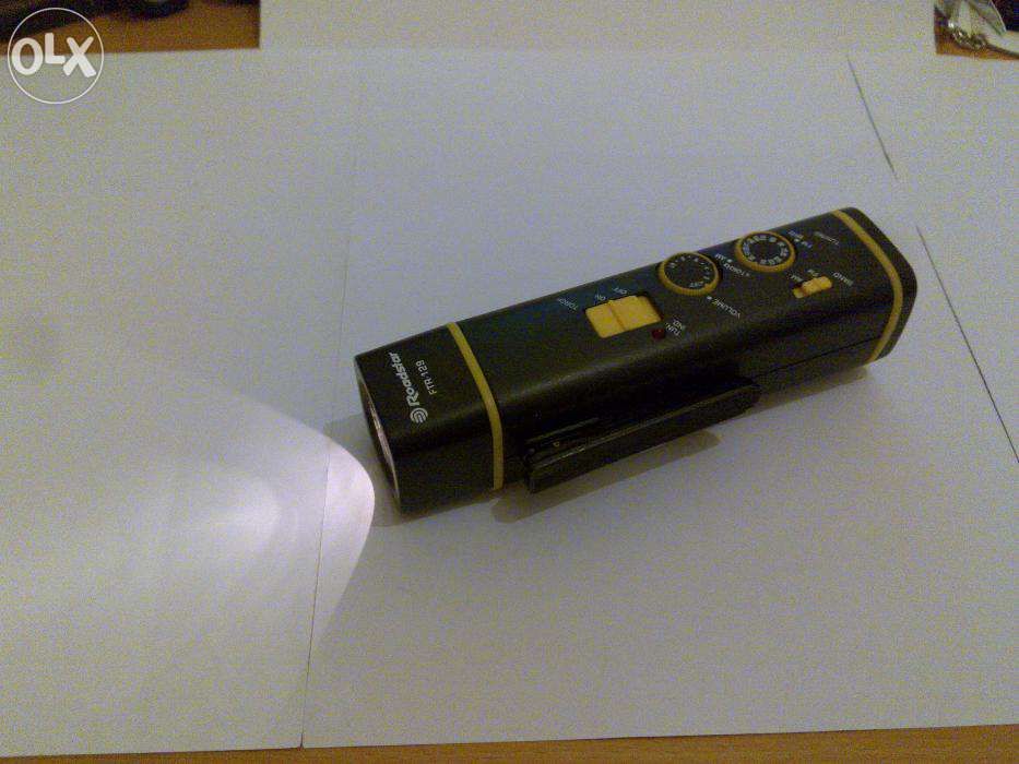 lanterna (roadstar ftr-129) rádio e com um sistema de luz intermitente