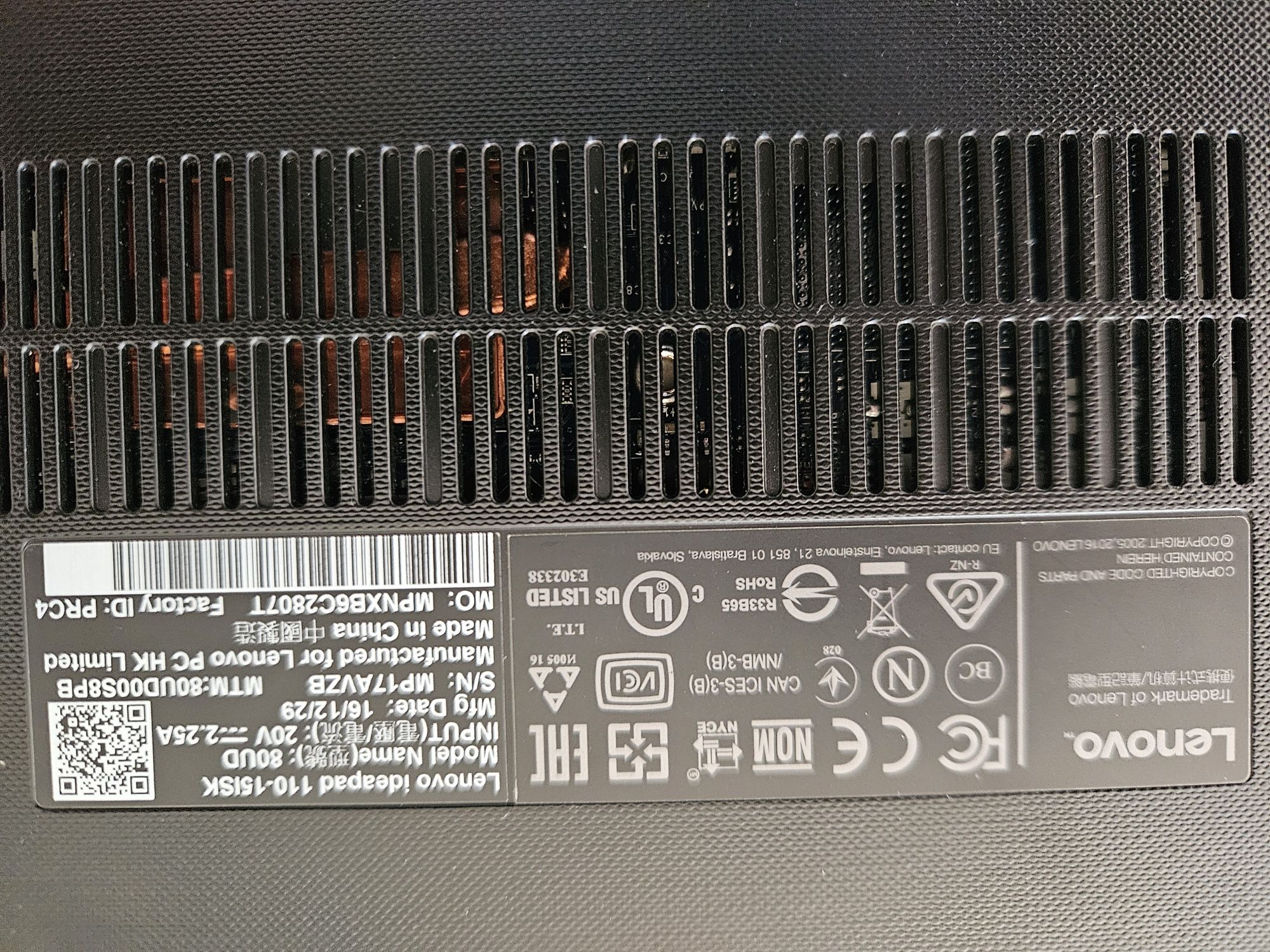 Lenovo ideapad 110-15isk