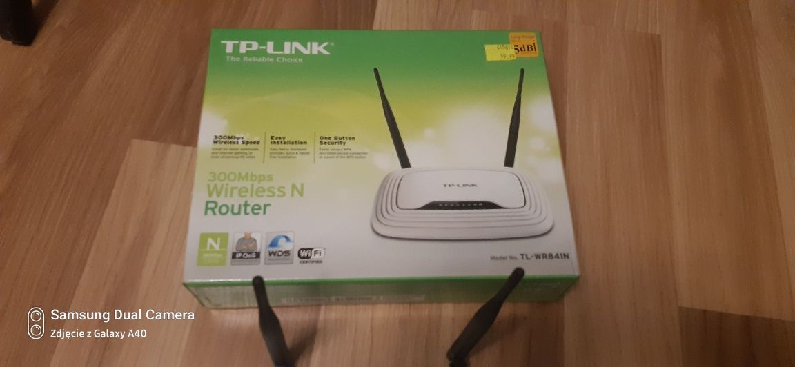 Sprzedam 100% sprawny zestaw tp-link tl-wr841n