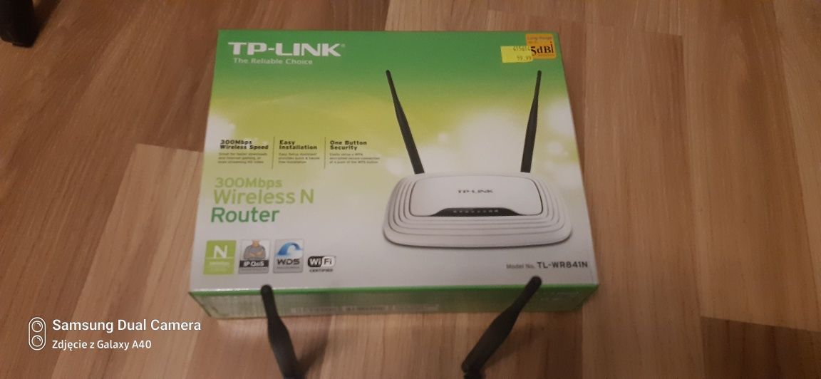 Sprzedam 100% sprawny zestaw tp-link tl-wr841n