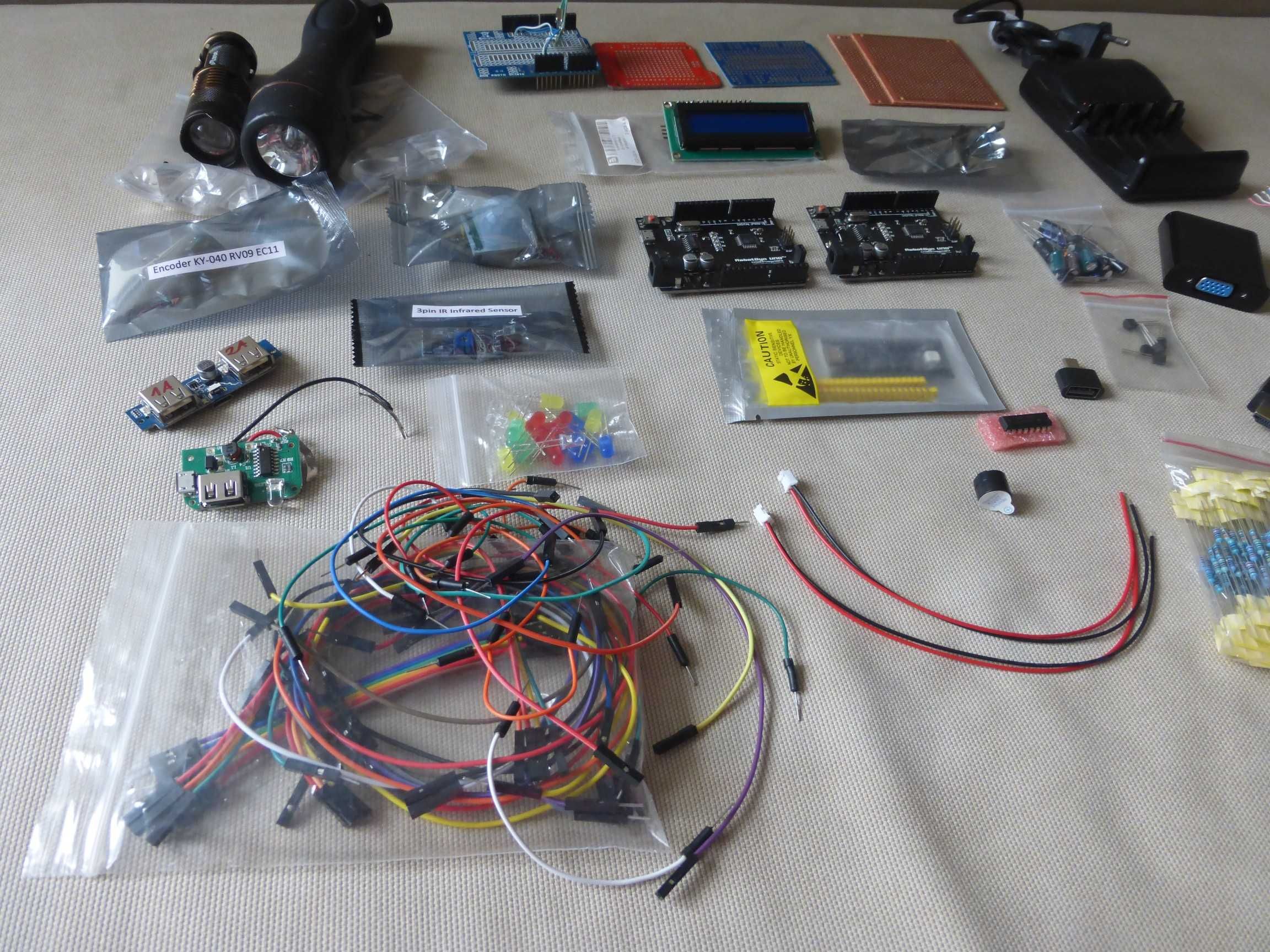 Zestaw elektroniki Arduino Uno Raspberry Pi Pico RP2040 moduły mix
