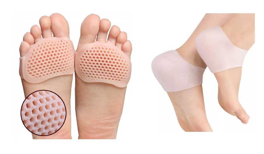 Silikonowe opaski na pięty i śródstopie