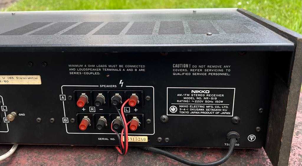 Vintage amplituner Nikko nr-519/AM/FM/150W/made in Japan