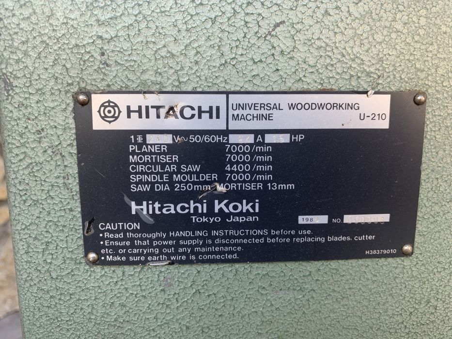 Maszyna wieloczynnosciwa do drewna HITACHI U-210 grubosciowka frezark