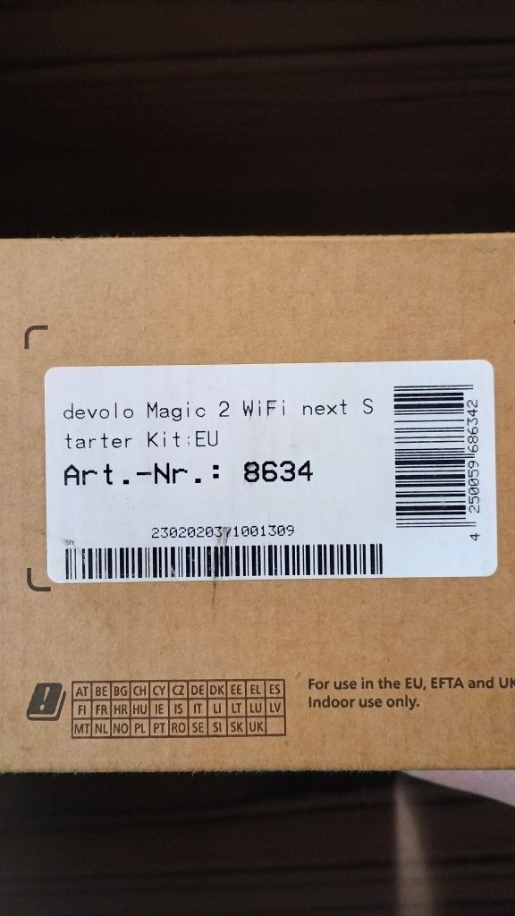 Powerline Devolo magic 2 WiFi next. Набір адаптерів з WiFi 2400 Mbps