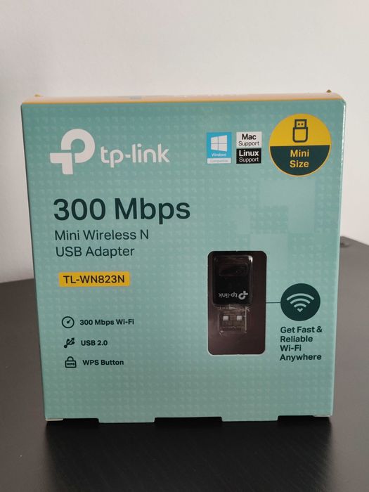 Karta sieciowa TP-Link TL-WN823N bezprzewodowa USB, standard N, 300Mb