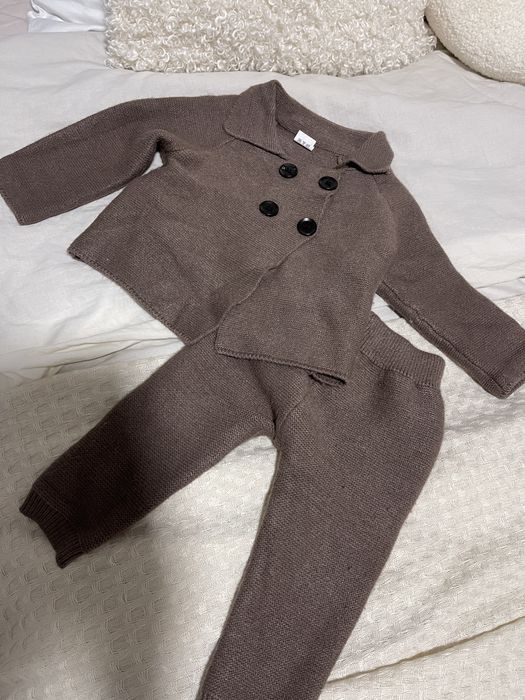 Дитячий в‘язаний шоколадний костюм