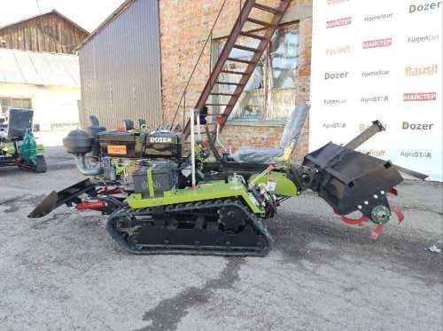 Надійний гусеничний мінітрактор DOZER-35 з повним комплектом навісного