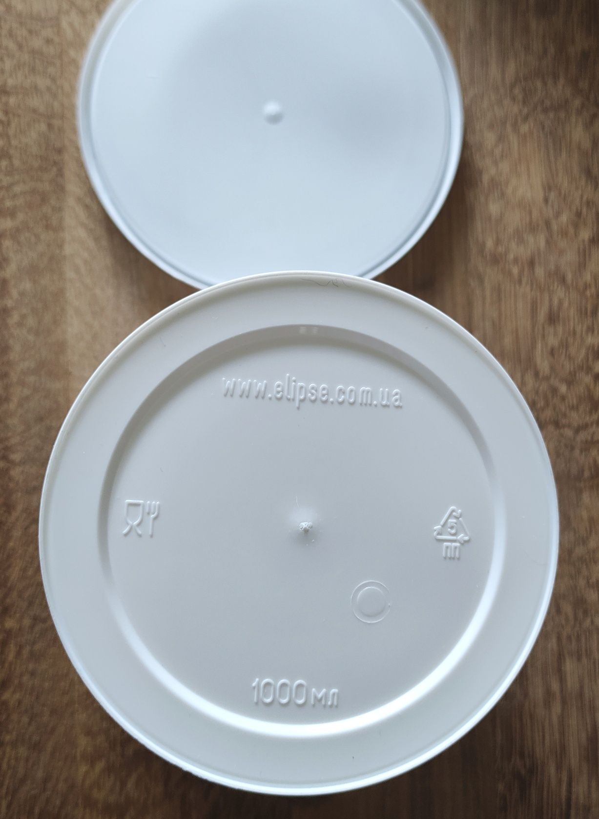 Відра Пластикові білі з харчового пластику 1Л 1000ml Багаторазова Тара