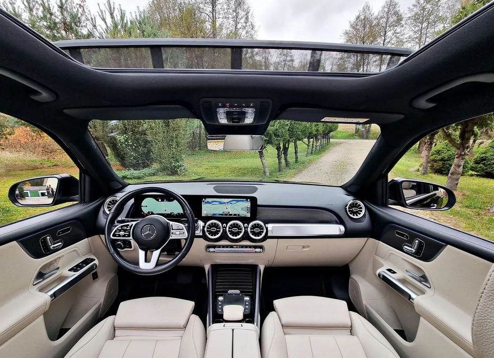 Mercedes-Benz GLB _HEY Mercedes_ PanoramDACH_ MIGDAŁOWE Wnętrze _ PAMIĘĆ Foteli_ Hak _