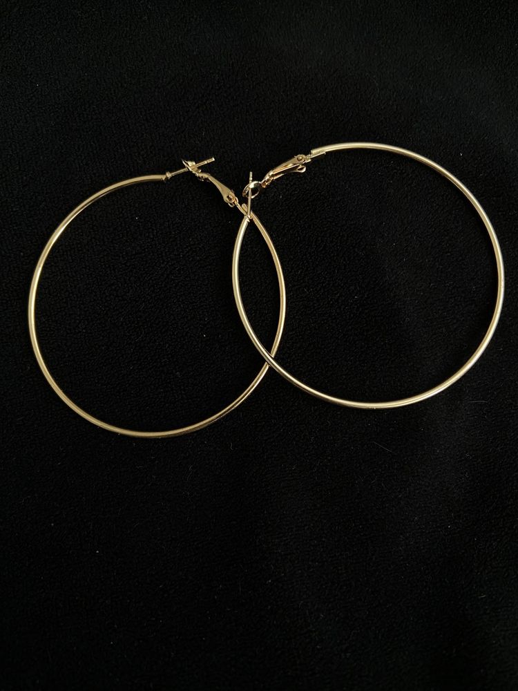 Серьги- кольца 6 см ( сережки )Бижутерия