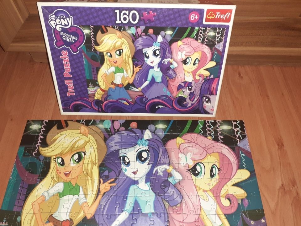 Puzzle my little pony 160 trefl equestria girls kucyki jak nowe