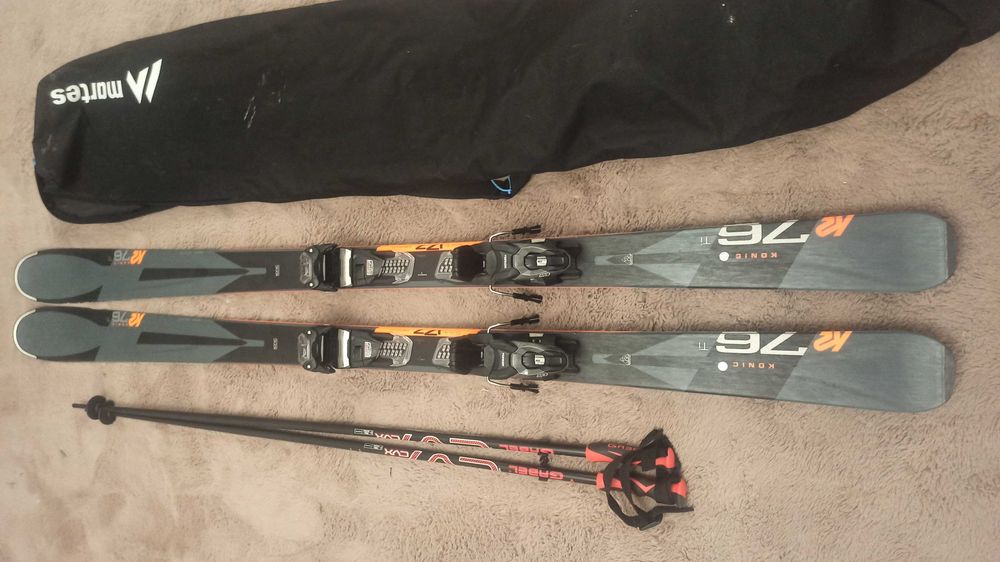 Nowe narty k2 + kijki