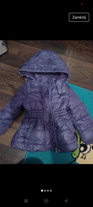 Kurtka zimowa dziewczynka 92