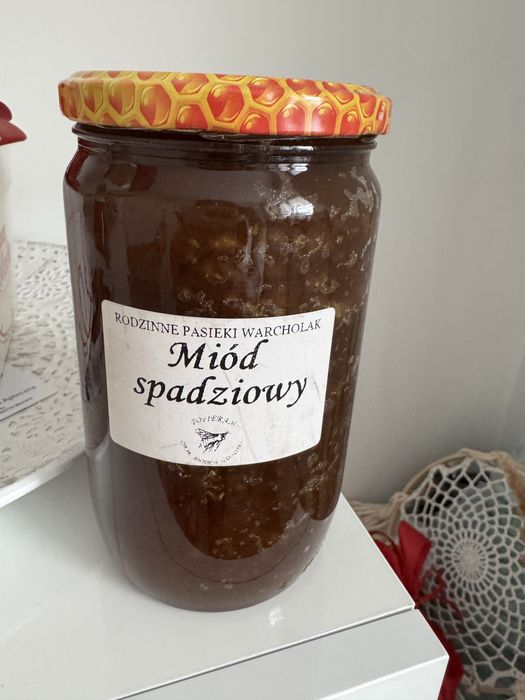 Miód spadziowy 900 gr pasieka Warcholak
