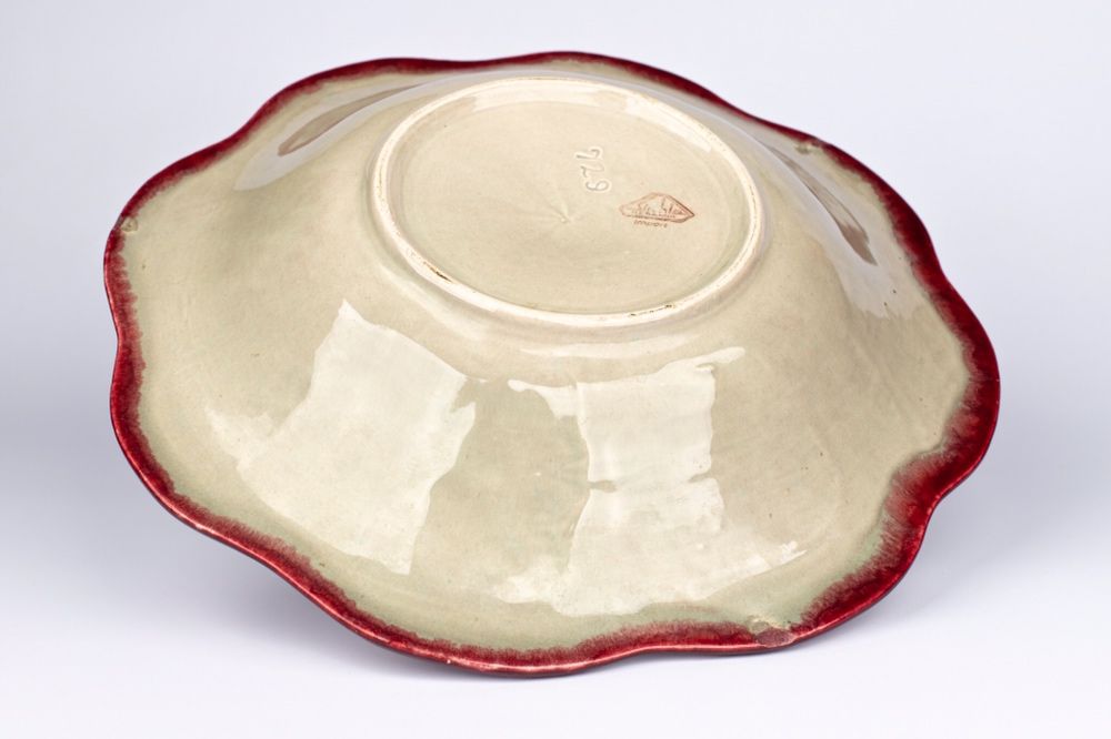 Strehla keramik duża patera misa ceramiczna rękodzieło vintage