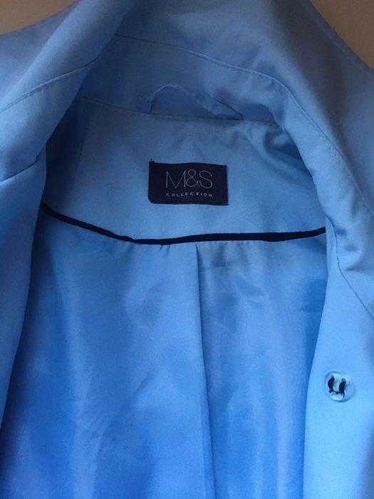 Плащ блакитний жіночий M&S