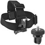 Arnês suporte cabeça e capacete go-pro action cam, novo