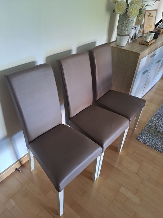 Cadeiras Gant Conforama castanhas
