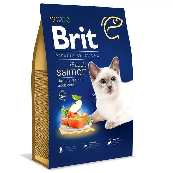 Корм для котів Brit Premium by Nature Cat Adult Salmon 8 кг лосось