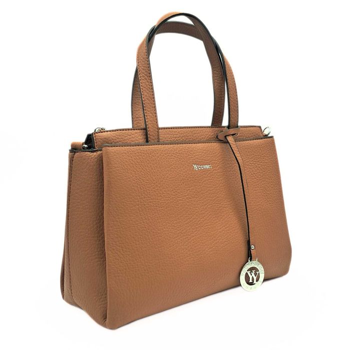 Brązowa torebka damska kuferek YYcoveri