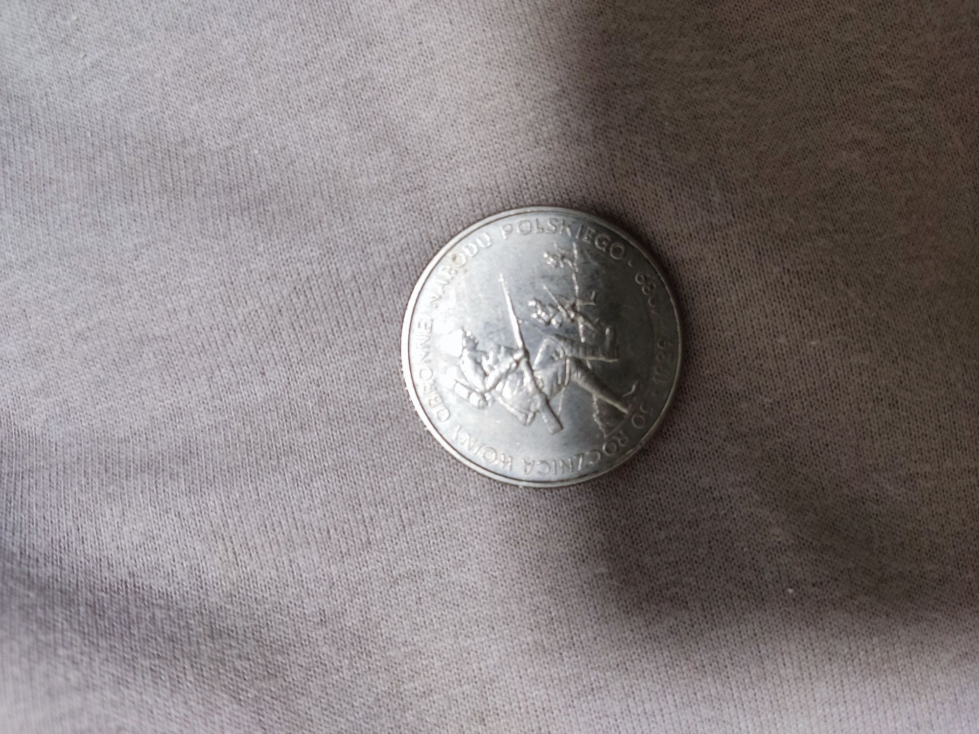 Moneta 500 zł polskie "50 Rocznica Wojny Obronnej Narodu Polskiego"