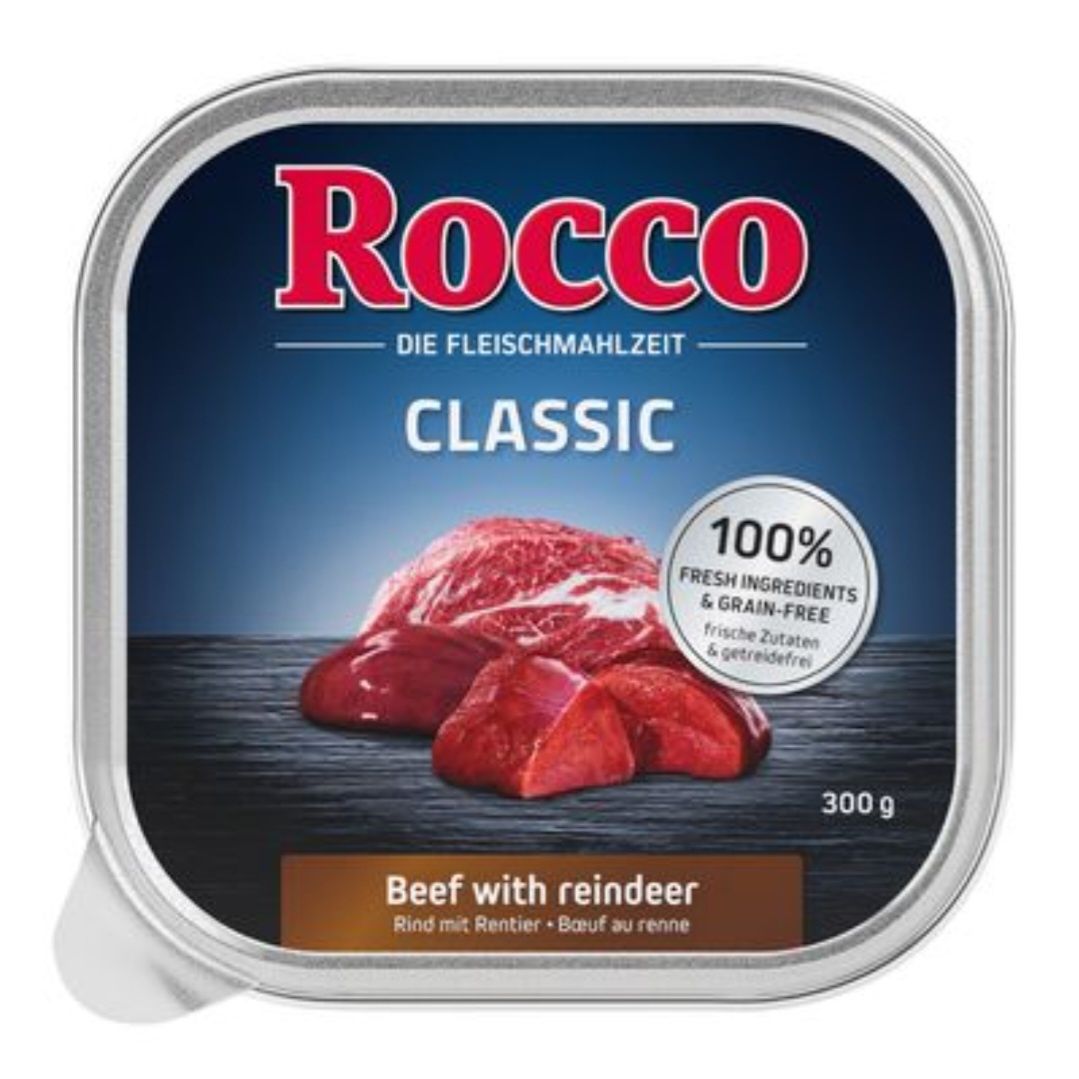36x300g Rocco WOŁOWINA Z RENIFEREM bez Zbóż wysokiej jakości karma dla