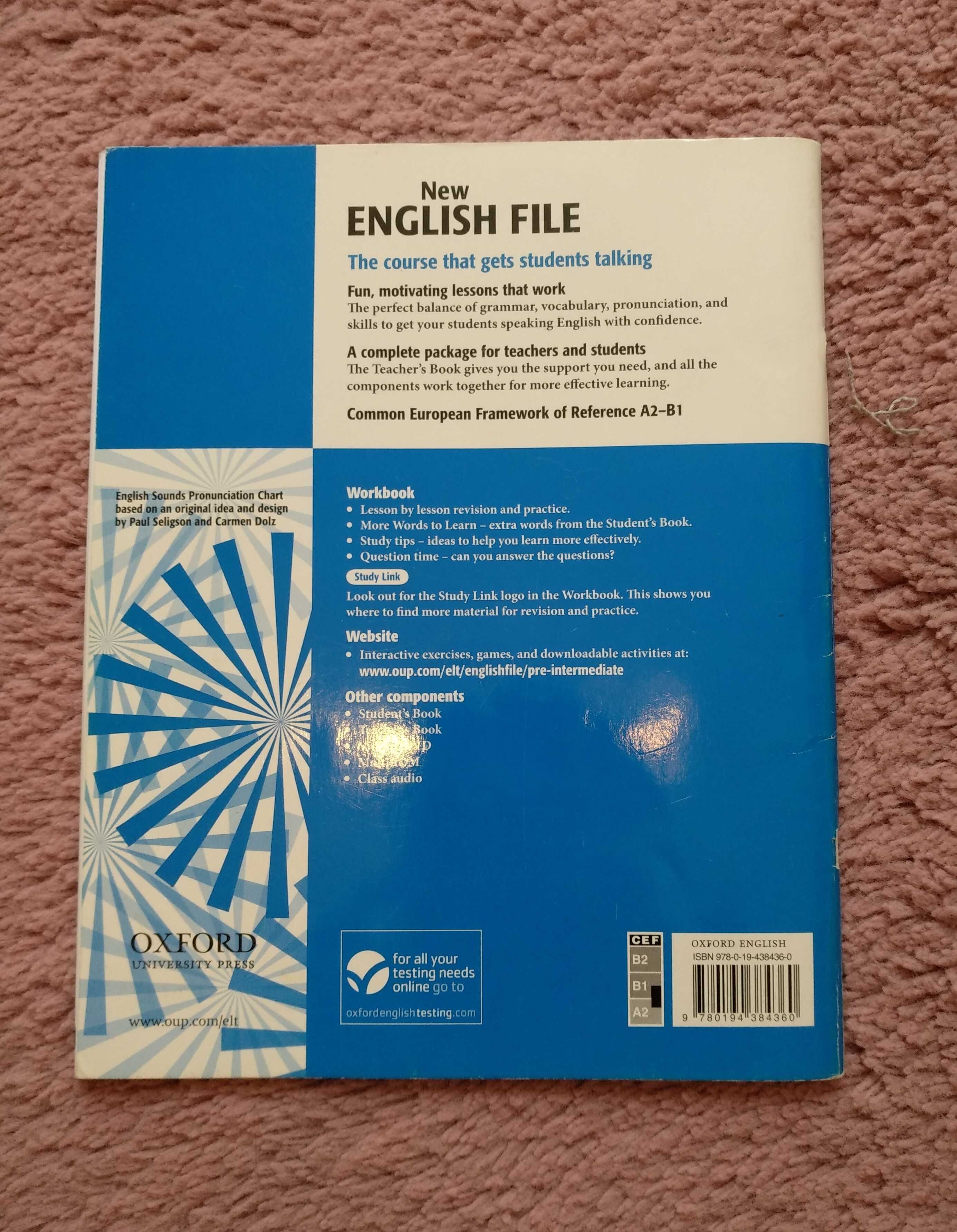 New English File Pre-intermediate książka płyta uzupełnione ćwiczenia