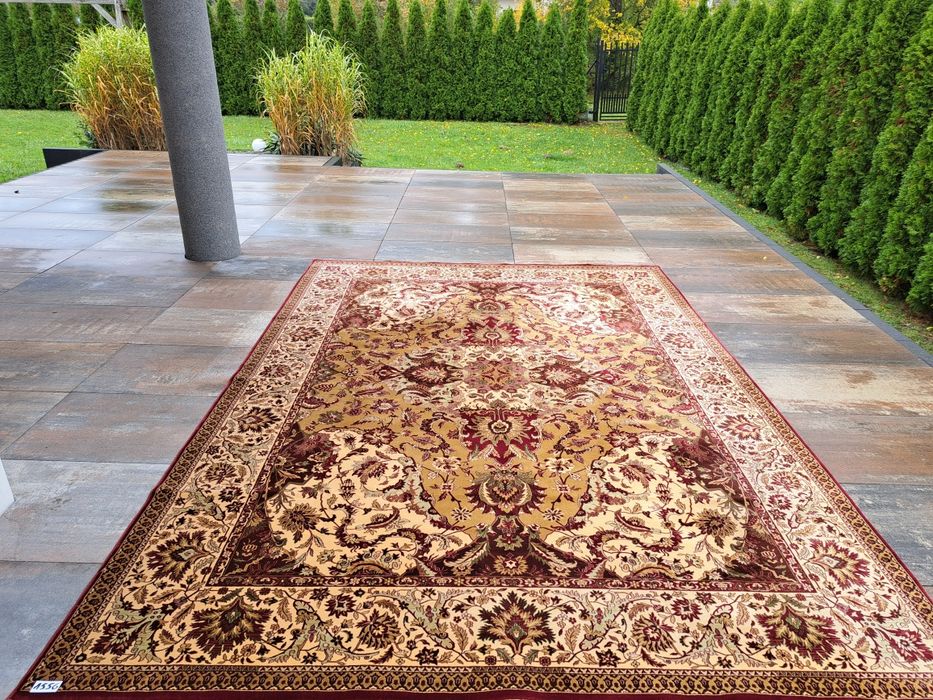 Przepiękny Kirman Schah wełniany dywan 232x346cm nr 1556