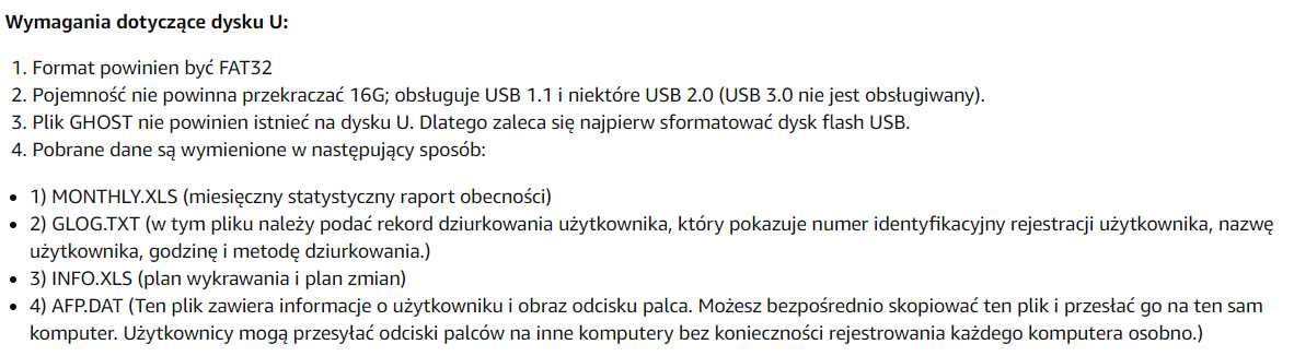 Rejestrator Czasu Pracy Biometryczny Bisofice C3149B-EU