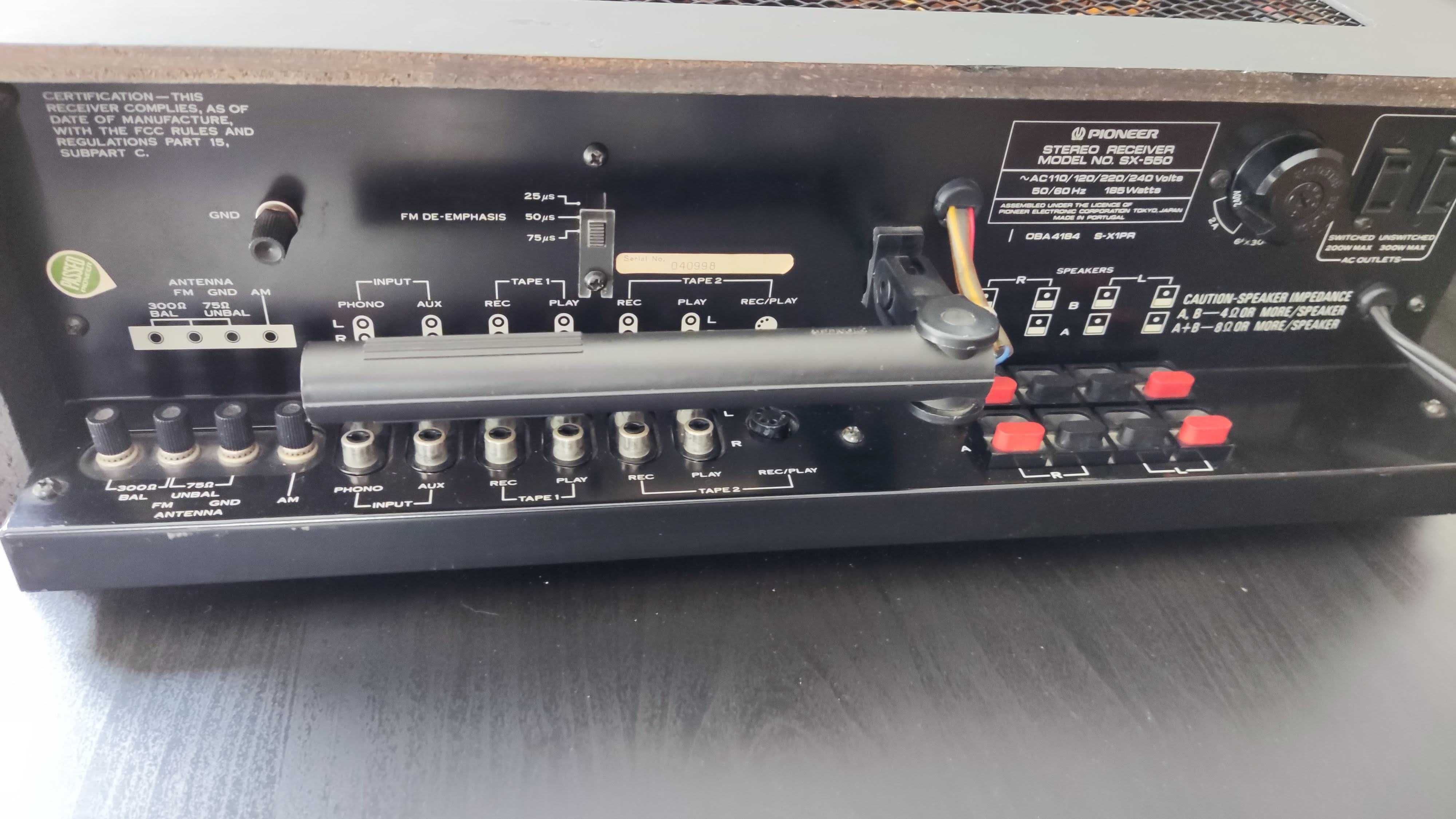 Pioneer SX-550 Stereo AM/FM Receiver