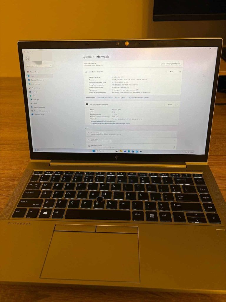 Laptop HP 14" Elitebook 845 G7, Ryzen 7 PRO 32GB RAM SSD Windows 11