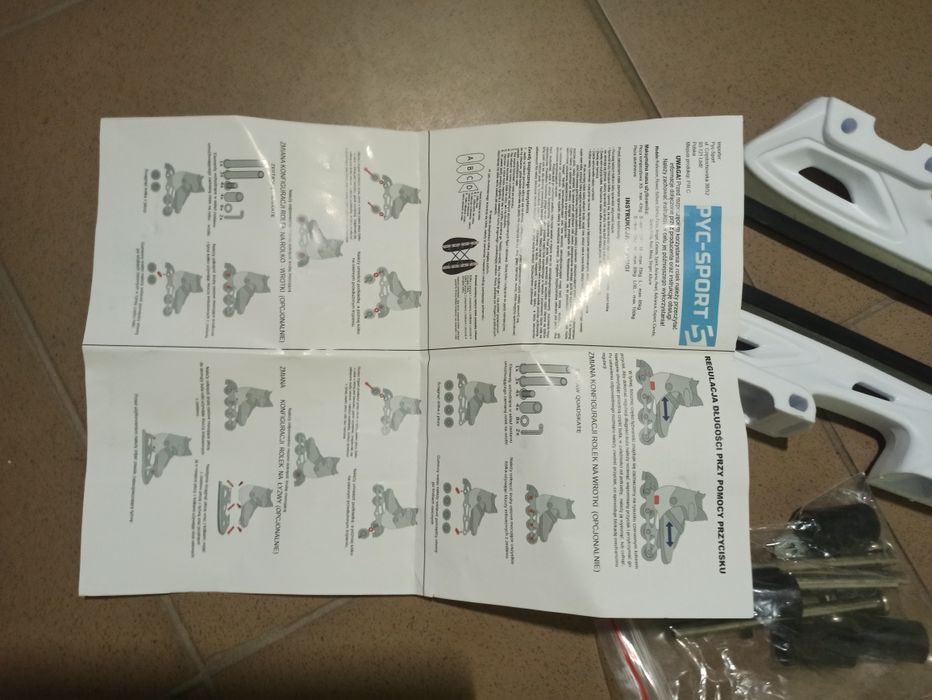 Łyżworolki dziecięce dziewczynka Raven 4w1