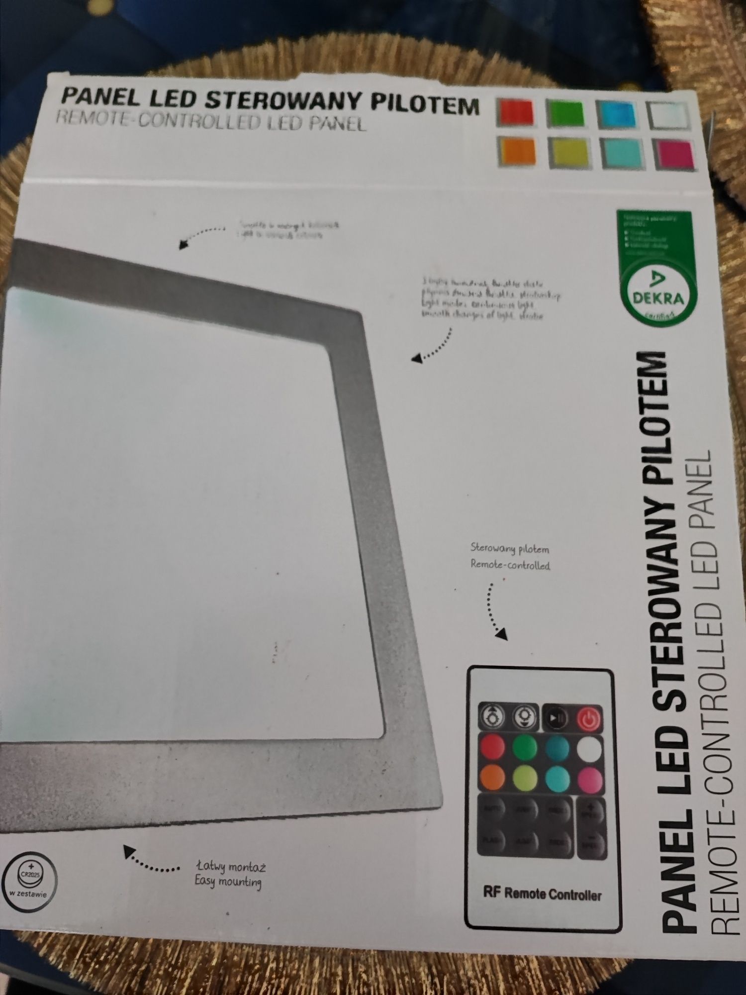 Panel LED sterowany pilotem