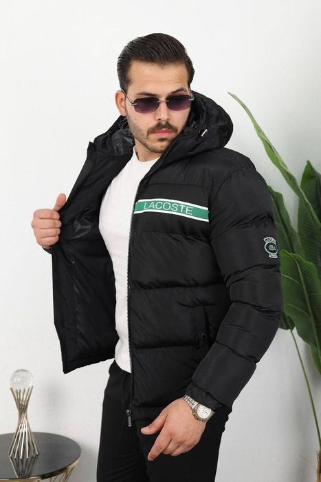 Nowa meska kurtka puchowa zimowa lacoste L nowa ciepła kapturem prezen