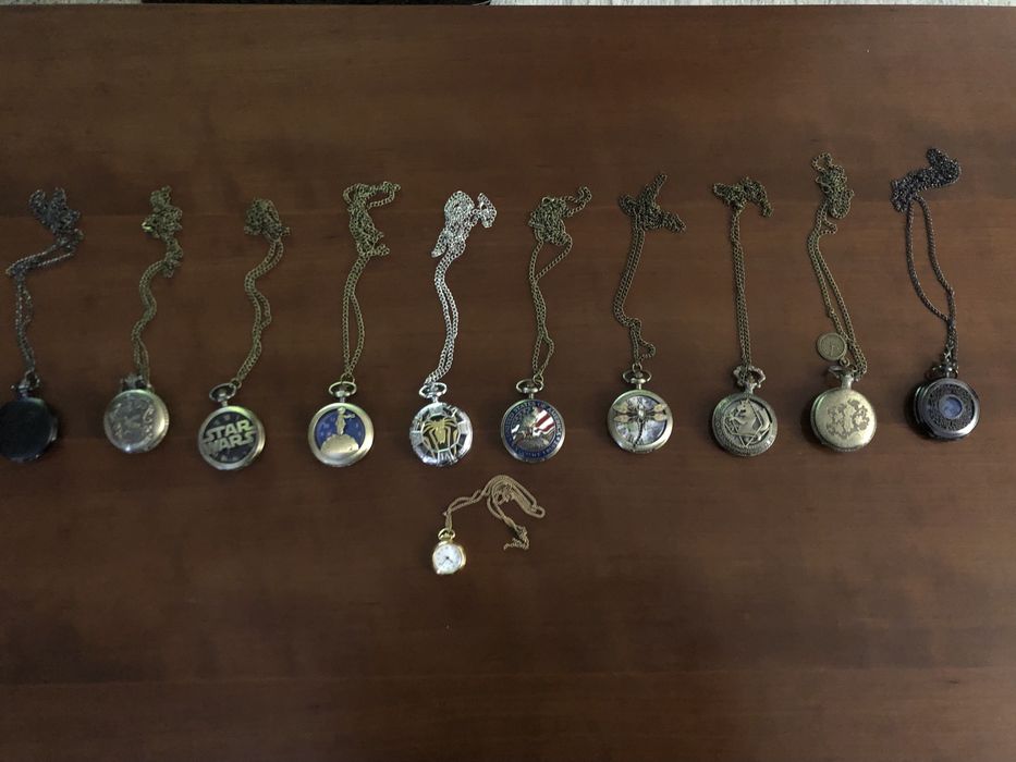 Relogio de bolso com corrente vintage