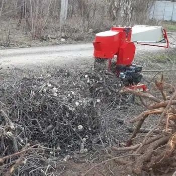 Зрізання аварійних дерев.Порізка  на дрова.Подрібнення гілля.