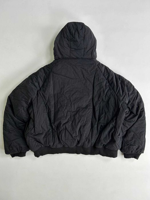 Бомбер двосторонній чорний с хутром дутый куртка курточка мех MA-1 L M