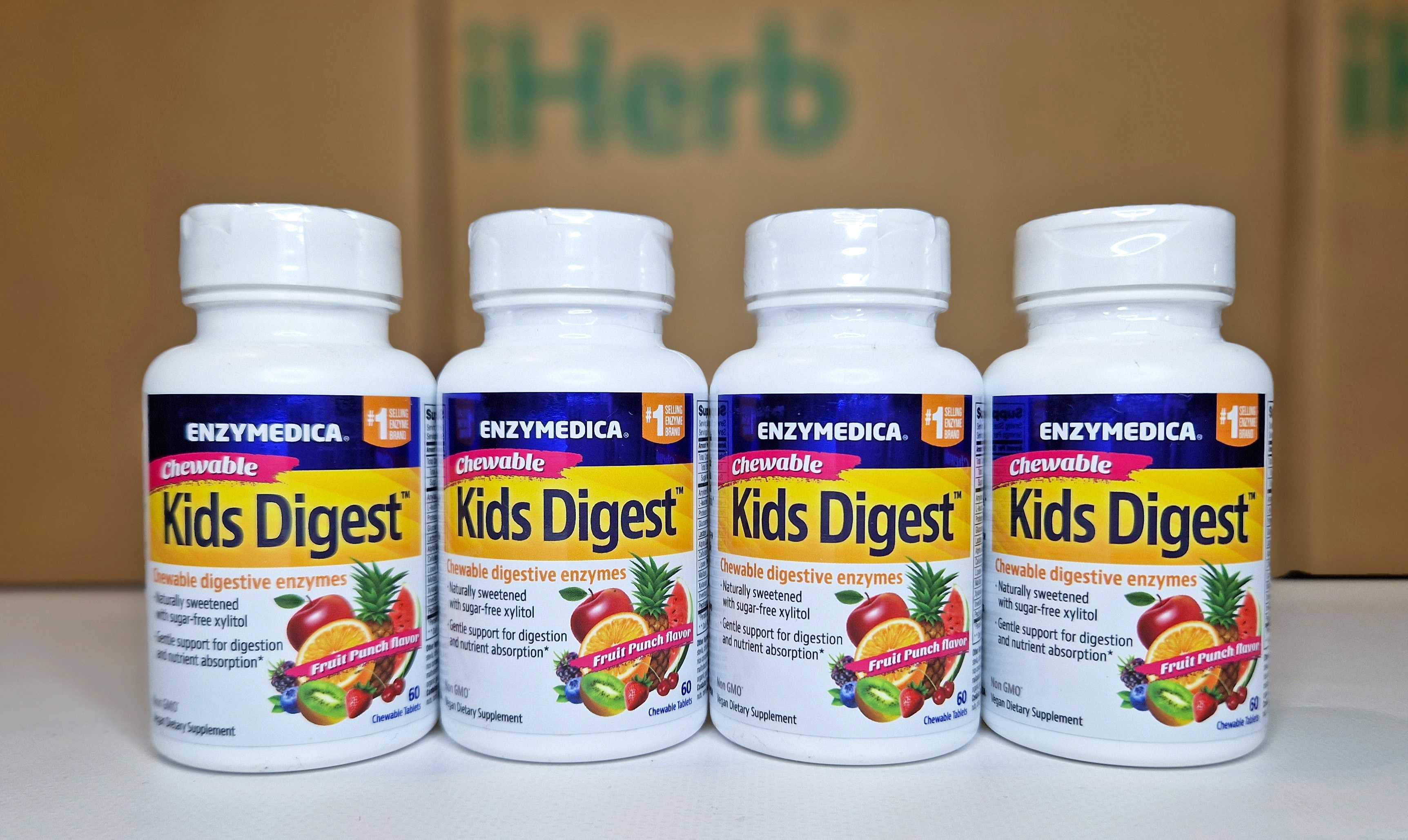 Дитячі травні ферменти Enzymedica Kids Digest, 60 та 90шт, для дітей