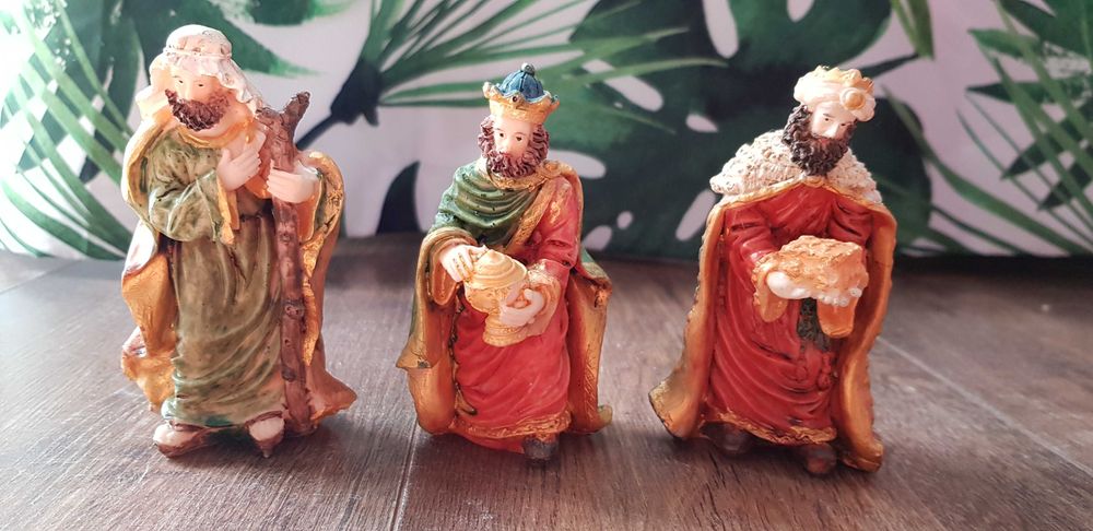 Figurki do szopki Józef, Melchior i Baltazar