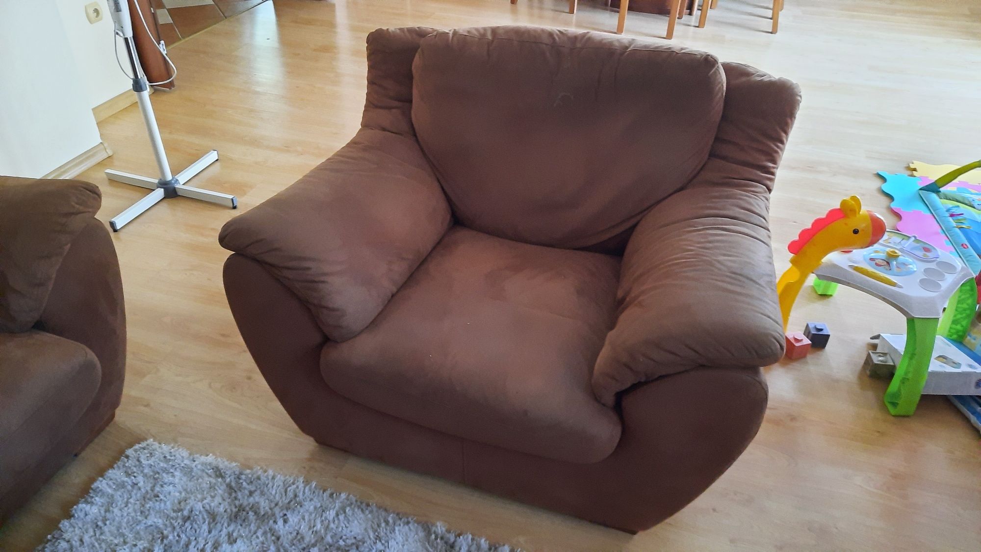 Komplet zestaw 2 x sofa kanapa fotel rozkładane