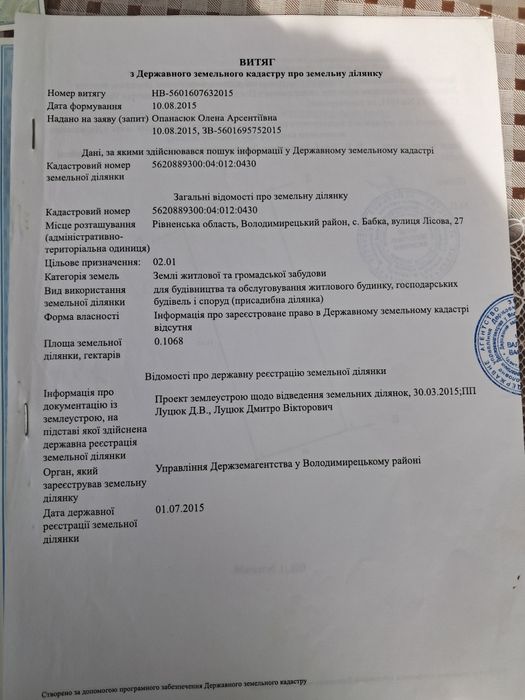 Продам земельну ділянку.