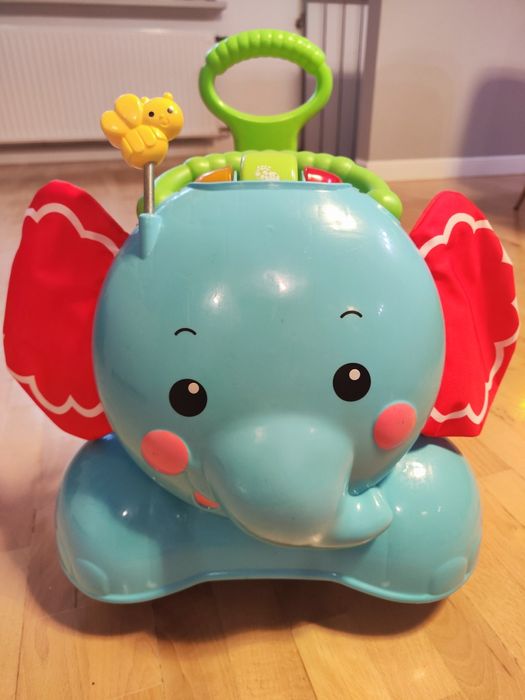 Słonik Fischer Price - chodzik, jeździk, skoczek