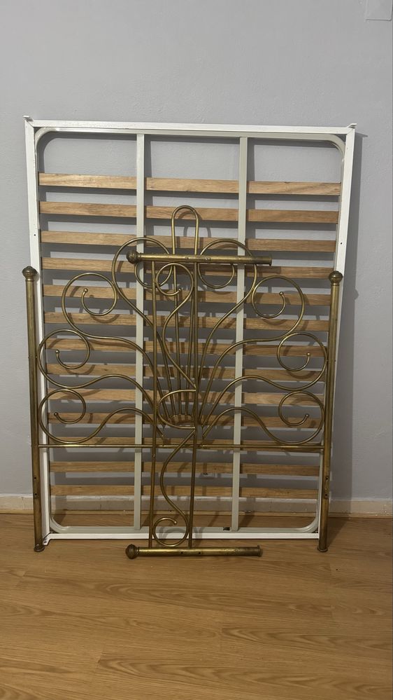 Cama de casal de ferro 185x135