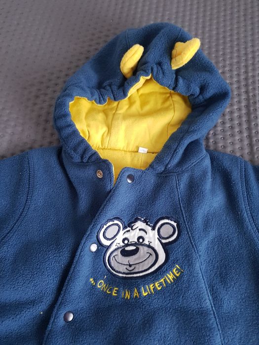 Kombinezon polarowy pajac pajacyk 56 chłopięcy wiosna jesień