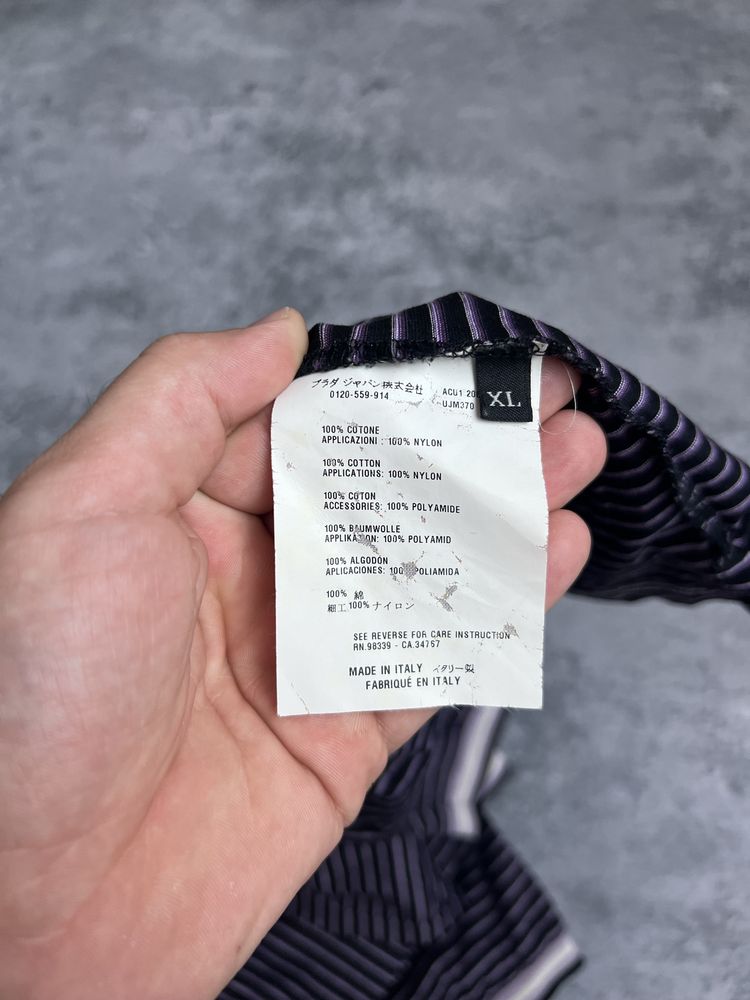 Футболка поло prada milano neylon t shirt polo