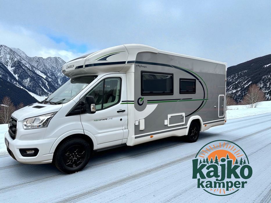 Wynajem Kampera 5 Osobowy ,Wersja Zimowa , 2025r Chausson Etapline 720
