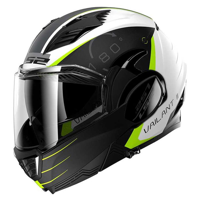 Kask motocyklowy LS2 VALIANT II Czarno-biały