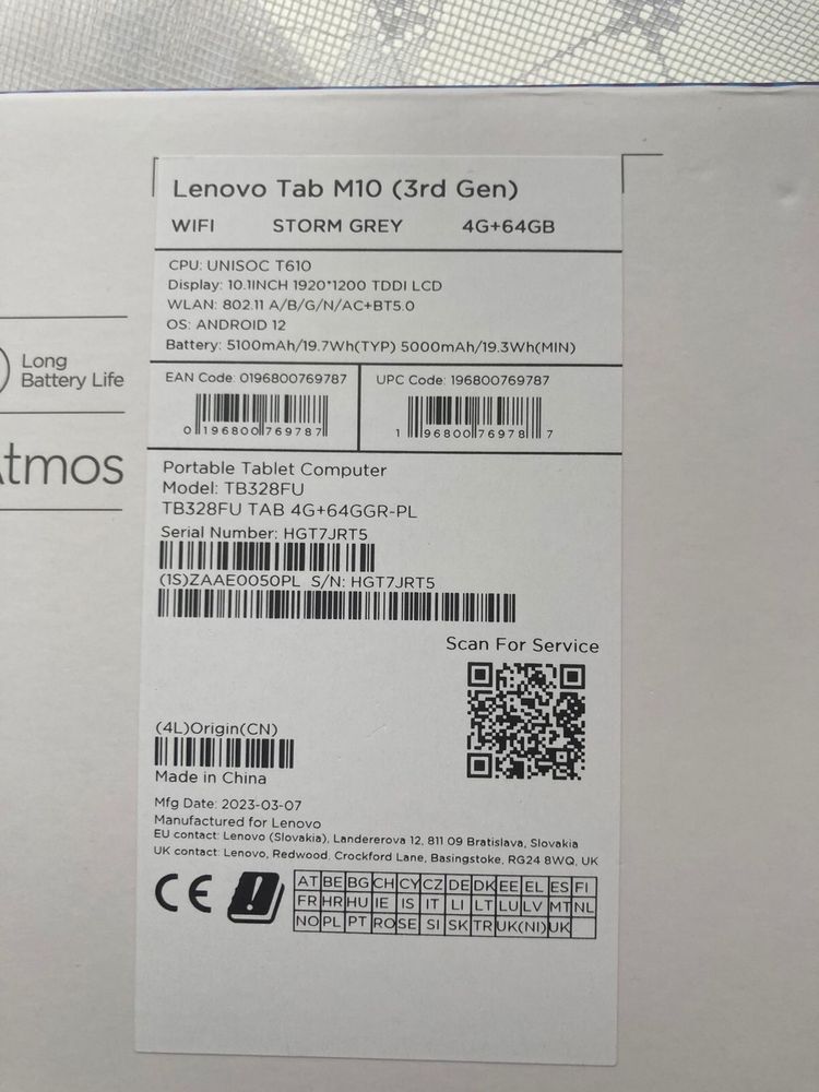 Планшет   Lenovo Tab M10