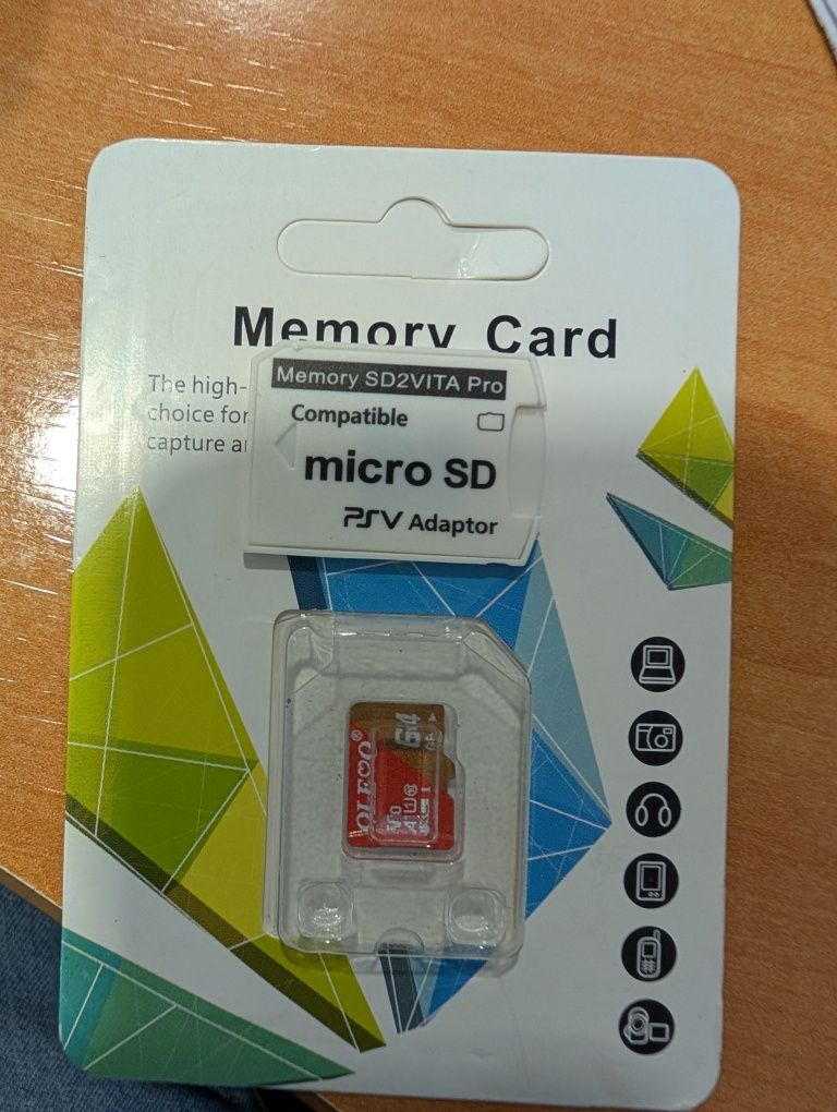 Adaptador Ps Vita + micro SD 64gb